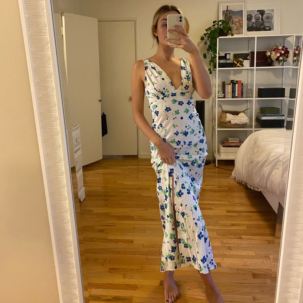ASOS White Floral Maxi Dress